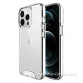 3D Metal button Space Transparent TPU phone Case